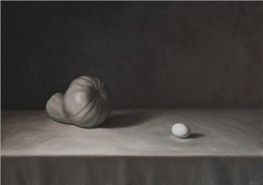 Painting, Salman Khoshroo, Pumpkin and Egg, 2013, 8392