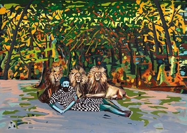 Painting, Mahmoudreza Zandpoor, Untitled, 2024, 75051