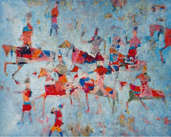 Reza Derakshani, Red Hunt Blue Dar, 2013