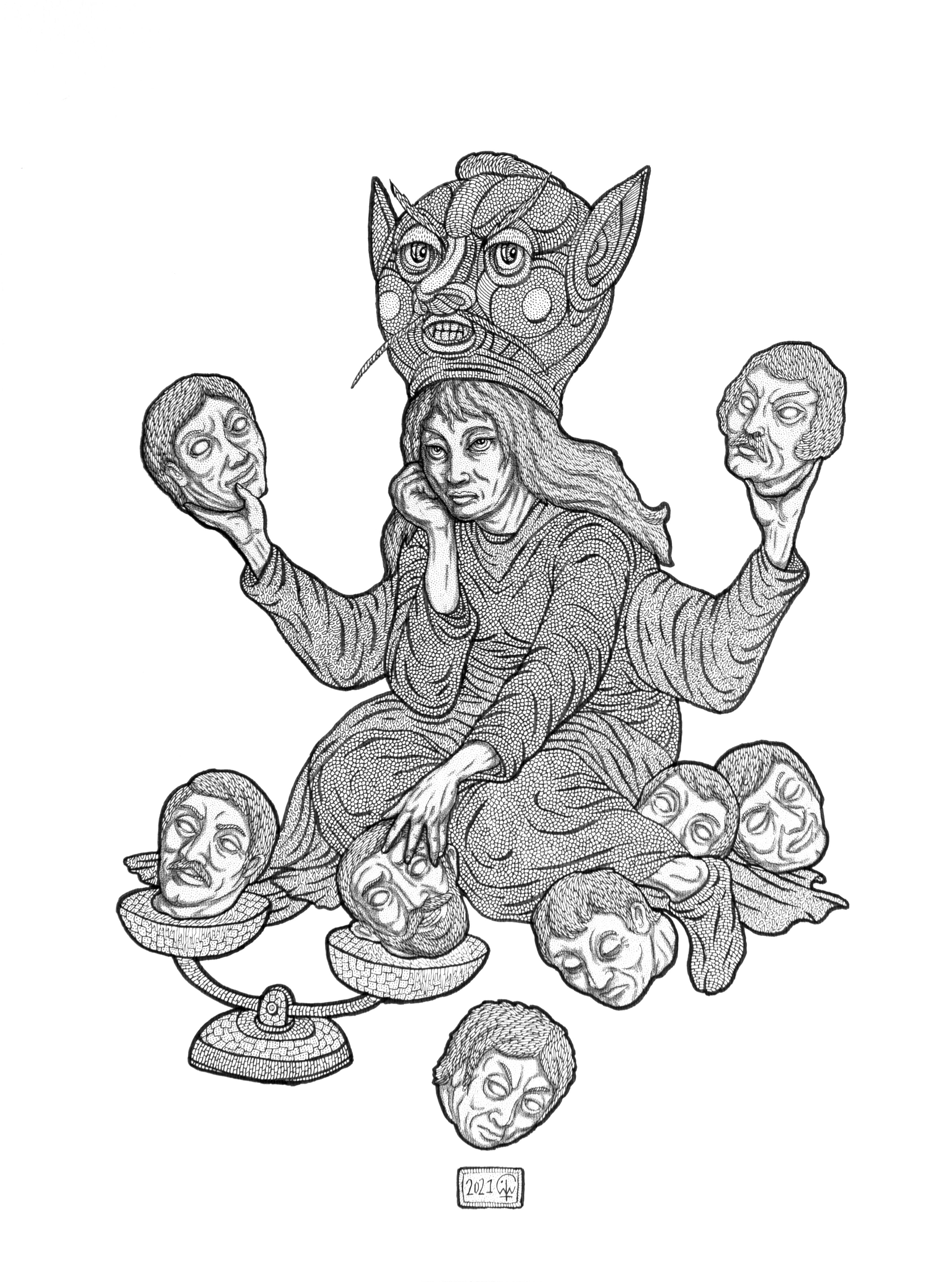 Amin Montazeri,  Saloumeh- In Search of the Biggest Head, 2021