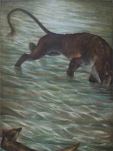 Painting, Meghdad Lorpour, The Last Lion, 2010, 11099