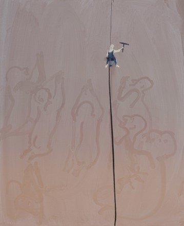 Tala Madani, Window Cleaner, 2024