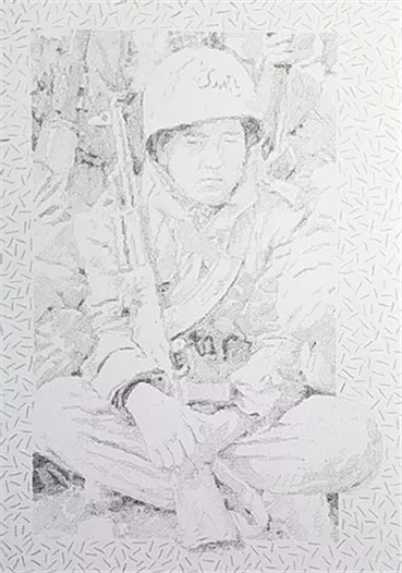 Painting, Armand Kazem, Iranian Fighter 1980-1988, 2019, 30525