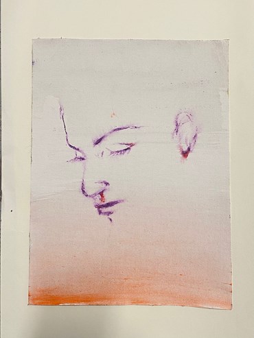 Painting, Mahsa Merci, Faithful Puprle, 2025, 81850