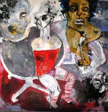 Painting, Golnar Tabibzadeh, Melancholic 1, 2004, 73481