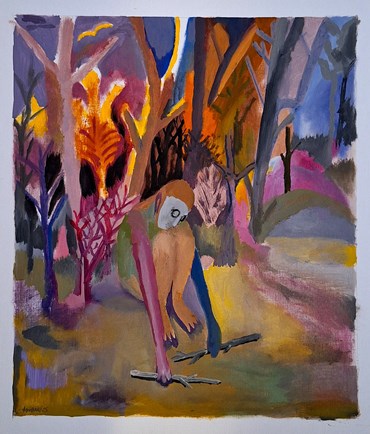 Sadra Baniasadi, Playing with Sticks, 2025, 0
