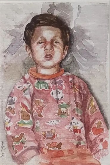 Painting, Majid Jalili, Dazed Baby Keramat, 2018, 70851