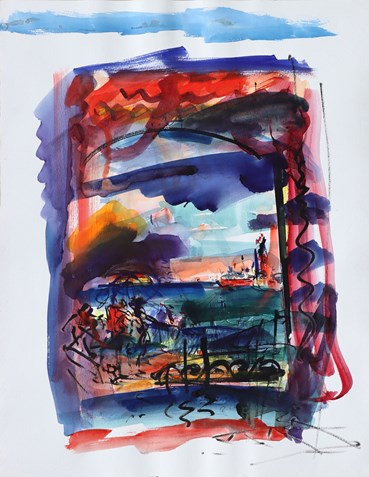 Painting, Bahman Borojeni, Untitled, 2023, 79958