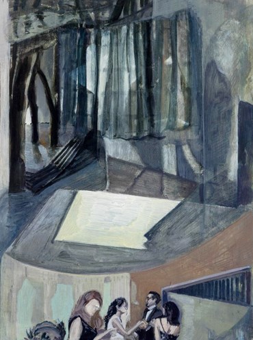 Painting, Pardis Amerian, Footsteps on the Ceiling, 2017, 77834