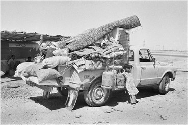 Photography, Mohammad Sayyad, Ahwaz, Iran, Oct 10th, 1980 War-stricken people leaving their hometown, 1980, 28065