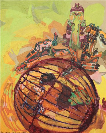 Painting, Sourena Zamani, Points of Authority, 2013, 3559