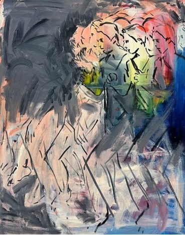 Painting, Donya Aalipour, Fighting Together II, 2025, 80686