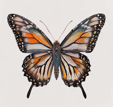 Painting, Elaheh Ramezani, The Lepidopteran Register: Fulvous Flare, 2025, 83738