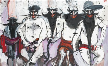 Painting, Ahmad Amin Nazar, Officers, 2010, 7849