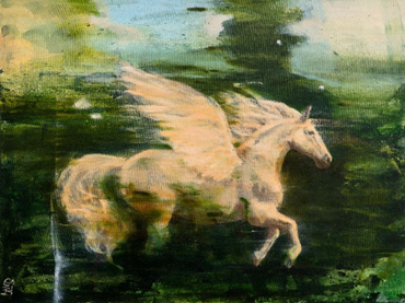 Painting, Razieh Iranpour, Abnosin Horse, 2025, 84065