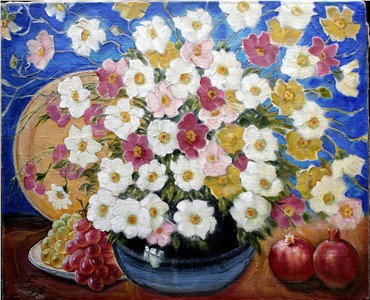 Painting, Jafar Petgar, Star Flower, 1947, 6932