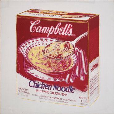 , Andy Warhol, Campbell's Chicken Noodle Soup Box, 1986, 77198