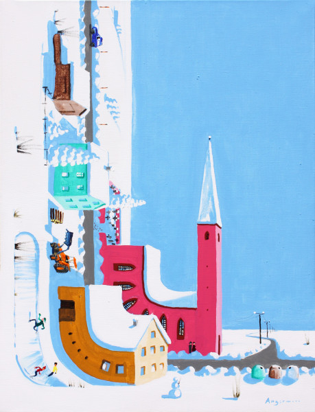 Peter Angermann, Krümmung, Winter, 2013