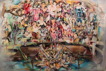 Painting, Nafiseh Emran, Happy Birthday, 2015, 76705