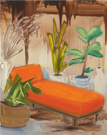 Painting, Tala Madani, Orange Chaise, 2019, 21679