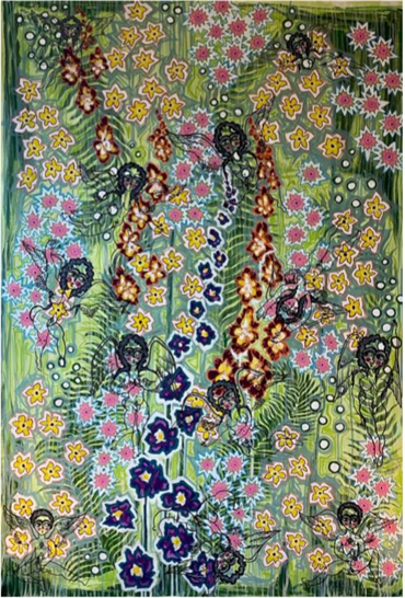Painting, Hossein Edalatkhah, Garden of Eve, 2019, 25279