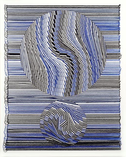 Hadieh Shafie, Draw-Cut-Rotate 17, 2019