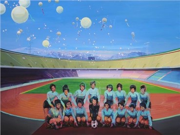 Painting, Mehdi Farhadian, Azadi Stadium, 2008, 7028