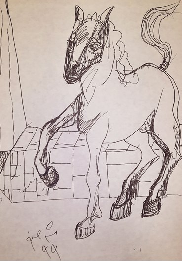 Drawing, Manouchehr Safarzadeh (Mash Safar), Untitled, 2020, 79189