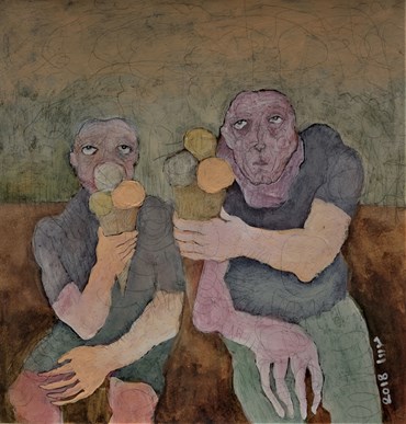 Painting, Mahsa Karimi, Three Scoops Ice Cream , 2018, 47697