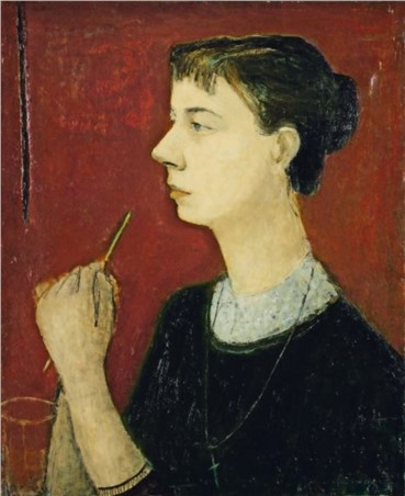 Painting, Abolghasem Saidi, Portrait de Madame Saidi, 1958, 4751