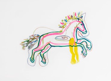 Painting, Makan Negahban, Horse, 2017, 77134