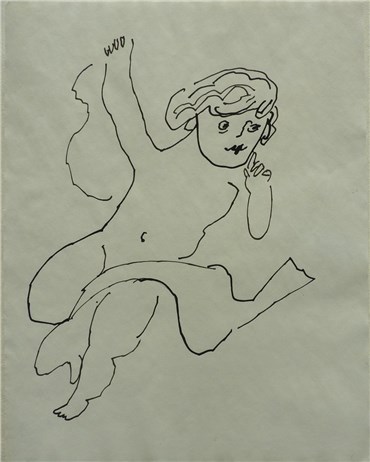 , Andy Warhol, Angel with Scarf, 1954, 23040