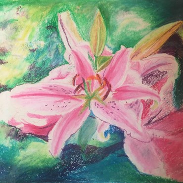 Painting, Mozhan Yaghoubi, Pink Extacy Etude No. 1, 2021, 82338