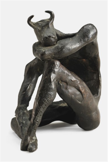 Sculpture, Bahman Mohassess, Sitting Minotaur, 1972, 10135