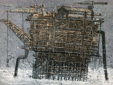 Painting, Pegah Rajamand, Oil platform, 2024, 78470