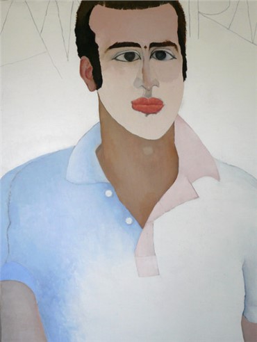 Painting, Leyly Matine Daftary, Portrait Amir Mo Besharat, , 8197
