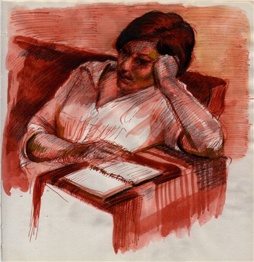 Drawing, Hosein Shirahmadi, A portrait (Reyhaneh), 2020, 38203
