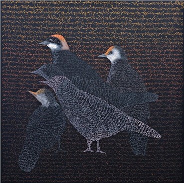 Painting, Katayoon Rouhi, The Language of Birds, The Quest, 2012, 15565