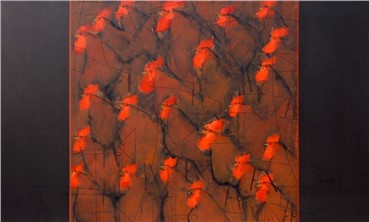 Painting, Mostafa Darebaghi, Soldiers #2, 2004, 7416