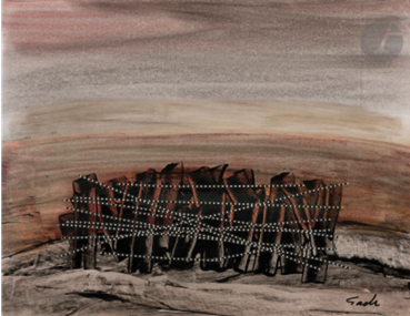 Painting, Behjat Sadr, Untitled, 1980, 77052