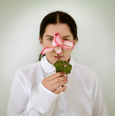 , Marina Abramovic, Artist Portrait with a Rose, 2013, 81144