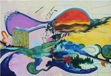Painting, Mohsen Mahmoodizadeh, The Sky, 2011, 36786