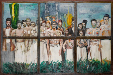 Painting, Ghasem Hajizadeh, Nostalgia, 1993, 4741