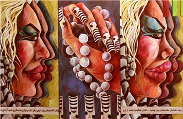 Painting, Saghar Daeiri, Permanent Position, Temporary Feeling, 2010, 689