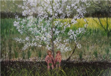 Painting, Niaz Babatabar, Adam and Eve in the Garden, 2020, 27433