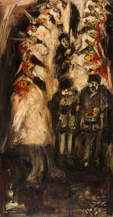 Mohammad Fassounaki, Mourners in Vahab-Agha House, 1981, 15208