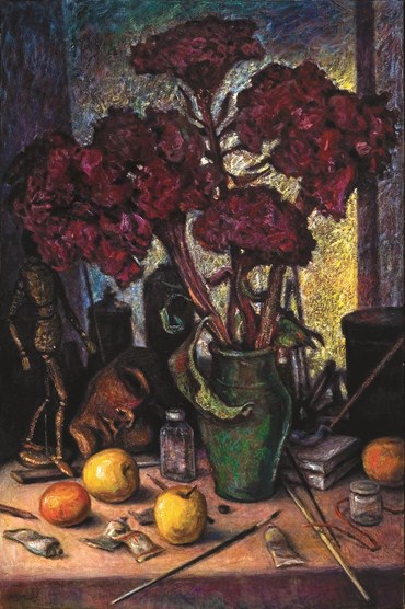 Painting, Samila Amirebrahimi, Still Life with Amaranth Flowers , 2008, 57434