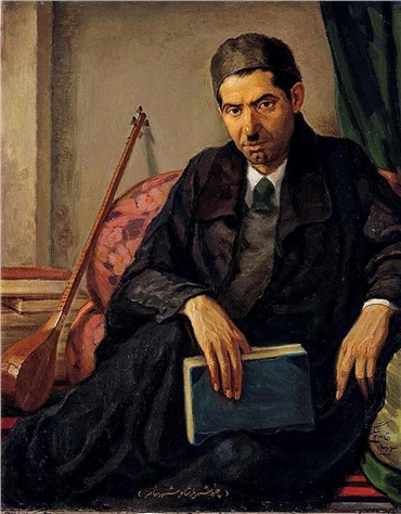 Painting, Jafar Petgar, Portrait of Shahriar (Poet), 1944, 6918