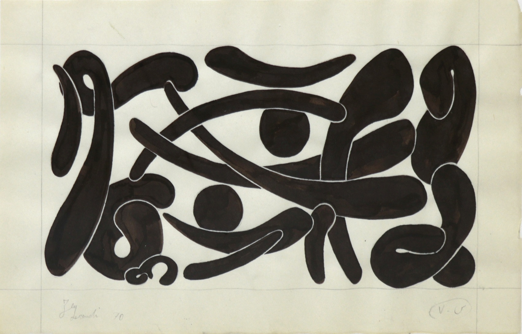 Charles Hossein Zenderoudi, Untitled, 1970