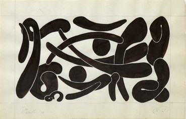 Drawing, Charles Hossein Zenderoudi, Untitled, 1970, 76689